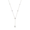 Thumbnail Image 3 of 1.00 CT. T.W. Diamond Frame Station "Y" Necklace in 10K Rose Gold - 18.25"
