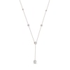 Thumbnail Image 2 of 1.00 CT. T.W. Diamond Frame Station "Y" Necklace in 10K Rose Gold - 18.25"