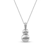 Thumbnail Image 1 of 0.50 CT. T.W. Diamond Frame Double Drop Pendant in 10K White Gold