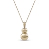 Thumbnail Image 2 of 0.50 CT. T.W. Diamond Frame Double Drop Pendant in 10K Gold