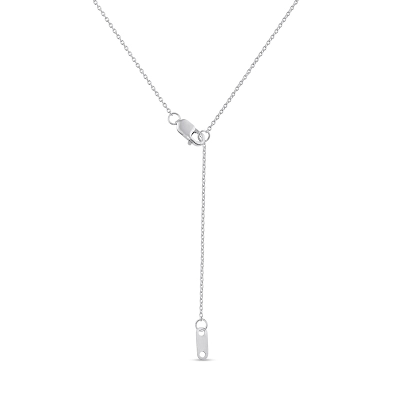 Main Image 4 of 0.10 CT. T.W. Diamond Star Trio with Offset Accent Celestial Necklace in Sterling Silver
