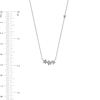 Thumbnail Image 5 of 0.10 CT. T.W. Diamond Star Trio with Offset Accent Celestial Necklace in Sterling Silver