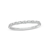 Thumbnail Image 0 of 0.10 CT. T.W. Diamond Wrapped Wedding Band in 10K White Gold