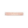 Thumbnail Image 3 of 0.05 CT. T.W. Diamond Alternating Hearts Vintage-Style Wedding Band in 10K Rose Gold