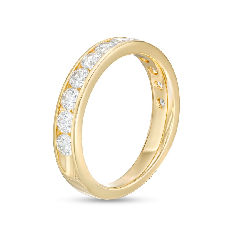 Main Image 3 of 1.00 CT. T.W. Diamond Channel Wedding Band in 14K Gold