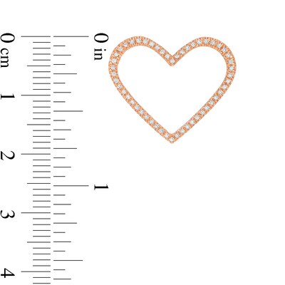 Moments of Love CT. T.W. Diamond Heart Charm in 10K Rose Gold