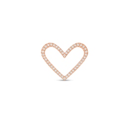Moments of Love 0.118 CT. T.W. Diamond Extra Small Heart Charm in 10K Rose Gold