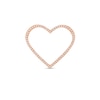 Thumbnail Image 1 of Moments of Love 0.18 CT. T.W. Diamond Medium Heart Charm in 10K Rose Gold