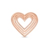 Thumbnail Image 1 of Moments of Love Medium Heart Charm in 10K Rose Gold
