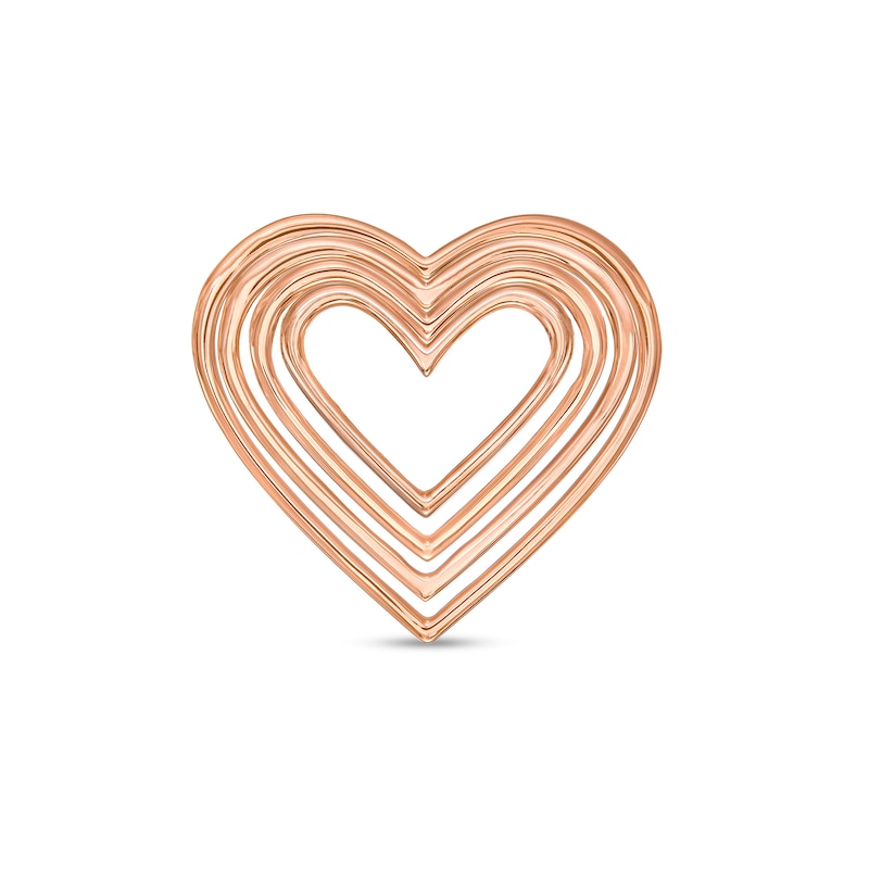 Moments of Love Medium Heart Charm in 10K Rose Gold