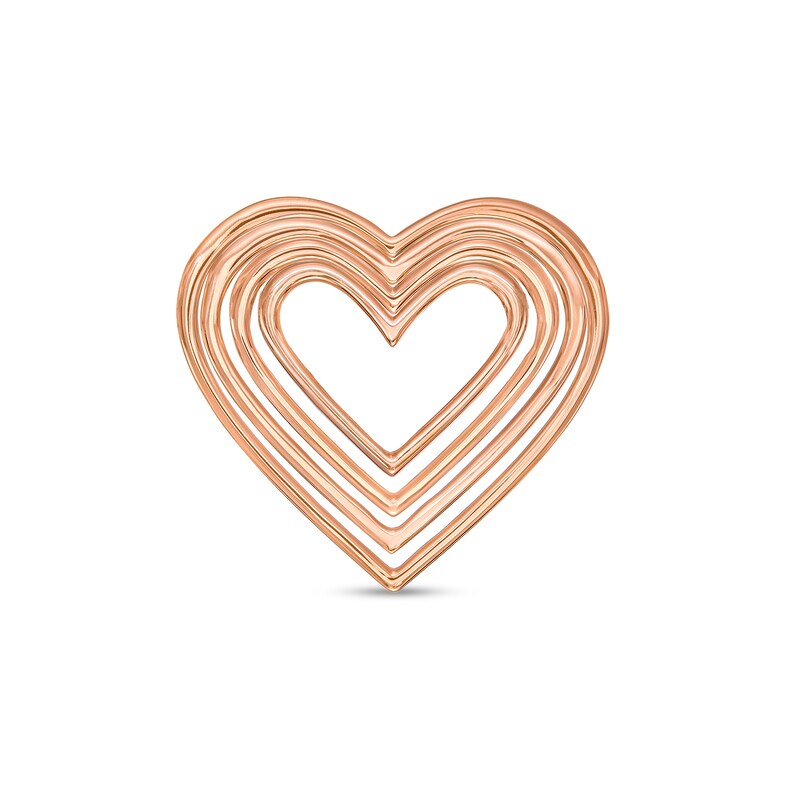 Moments of Love Large Heart Charm in 10K Rose Gold