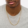 Thumbnail Image 2 of Men's 3.2mm Franco Snake Chain Necklace in Solid Stainless Steel  with Yellow IP - 24"
