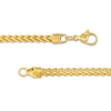 Thumbnail Image 3 of Men's 3.2mm Franco Snake Chain Necklace in Solid Stainless Steel  with Yellow IP - 24"