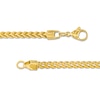 Thumbnail Image 2 of Men's 3.2mm Franco Snake Chain Necklace in Solid Stainless Steel  with Yellow IP - 24"