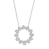 0.25 CT. T.W. Heart-Shaped Diamond Circle Pendant in Sterling Silver