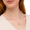 Thumbnail Image 2 of 0.25 CT. T.W. Diamond Abstract Shadow Heart Pendant in 10K Gold