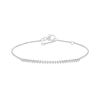 Thumbnail Image 1 of 0.18 CT. T.W. Diamond Tennis-Style Bracelet in Sterling Silver - 7.5"