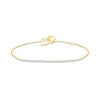 0.147 CT. T.W. Diamond Line Bracelet in 10K Gold - 7.5"