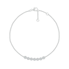 Thumbnail Image 2 of 0.18 CT. T.W. Multi-Diamond Seven Stone Bracelet in Sterling Silver - 7.5"