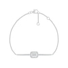 Thumbnail Image 2 of 0.23 CT. T.W. Multi-Diamond Octagon Frame Bracelet in Sterling Silver - 7.5"