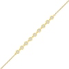 Thumbnail Image 1 of 0.18 CT. T.W. Bezel-Set Diamond Link Bracelet in 10K Gold - 7.5"