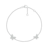 Thumbnail Image 2 of 0.066 CT. T.W. Diamond Butterflies Bracelet in Sterling Silver - 7.5"