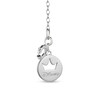 Thumbnail Image 1 of Enchanted Disney Moana Blue Sapphire and 0.11 CT. T.W. Diamond Stingray Necklace in Sterling Silver and 10K Gold