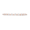 Thumbnail Image 3 of 0.16 CT. T.W. Diamond Station Stackable Wedding Band in 10K Rose Gold
