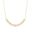 Thumbnail Image 1 of 0.25 CT. T.W. Princess-Cut Diamond Twist Frame Necklace in 10K Gold