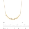 Thumbnail Image 3 of 0.25 CT. T.W. Princess-Cut Diamond Twist Frame Necklace in 10K Gold