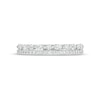 0.50 CT. T.W. Marquise and Round Diamond Edge Double Row Wedding Band in 14K White Gold