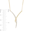 0.33 CT. T.W. Certified Lab-Created Journey Diamond "Y" Necklace in 14K Gold (F/SI2)