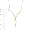 Thumbnail Image 4 of 0.33 CT. T.W. Certified Lab-Created Journey Diamond "Y" Necklace in 14K Gold (F/SI2)