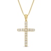 Thumbnail Image 0 of 0.45 CT. T.W. Certified Lab-Created Diamond Cross Pendant in 14K Gold (F/SI2)