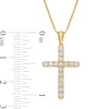 Thumbnail Image 3 of 0.45 CT. T.W. Certified Lab-Created Diamond Cross Pendant in 14K Gold (F/SI2)