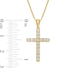 Thumbnail Image 4 of 0.45 CT. T.W. Certified Lab-Grown Diamond Cross Pendant in 14K Gold (F/SI2)