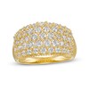 Thumbnail Image 0 of 1.95 CT. T.W. Certified Lab-Created Diamond Multi-Row Ring in 14K Gold (F/SI2)