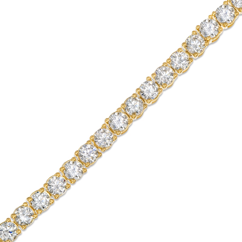 4.95 CT. T.W. Certified Lab-Created Diamond Tennis Bracelet in 14K Gold (F/SI2) - 7.25"|Peoples Jewellers