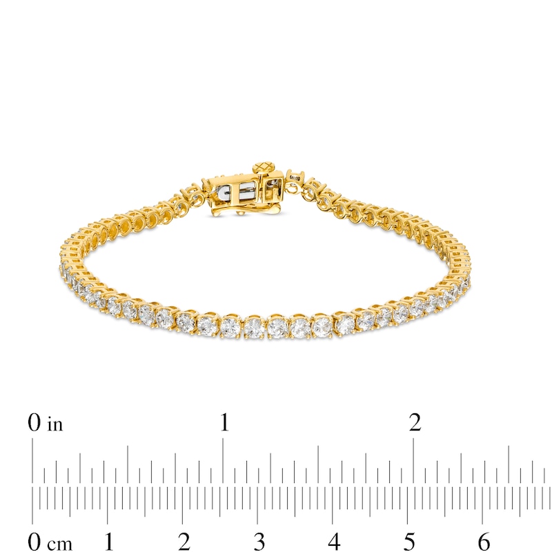 Main Image 4 of 4.95 CT. T.W. Certified Lab-Grown Diamond Tennis Bracelet in 14K Gold (F/SI2) - 7.25"