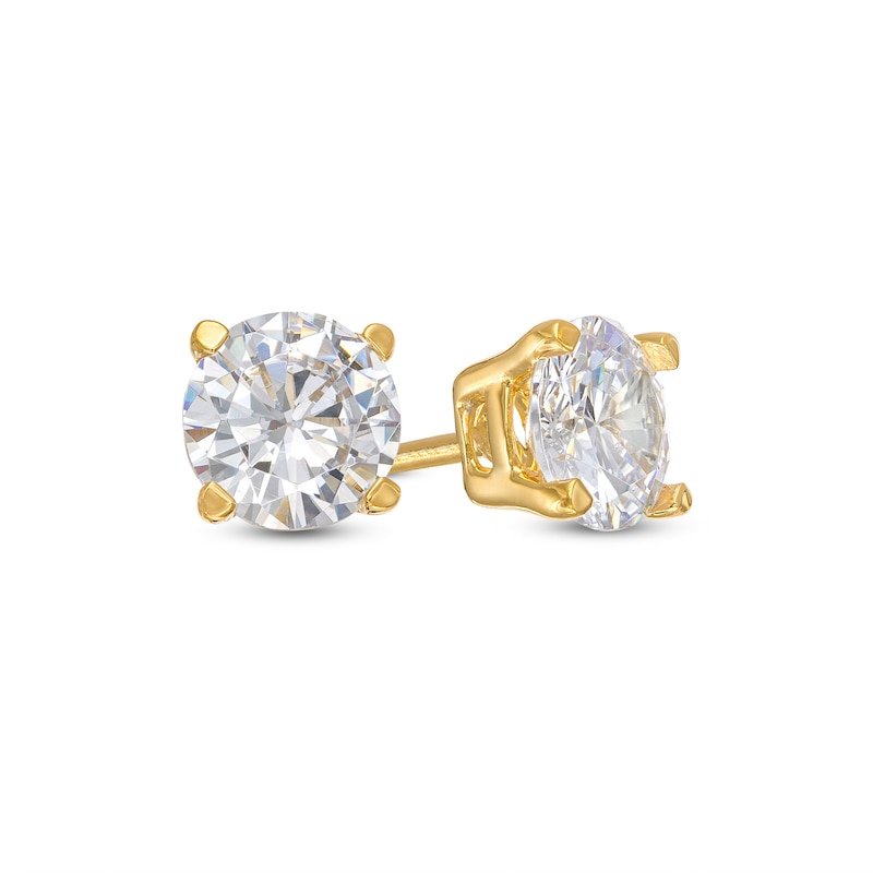1.00 CT. T.W. Certified Lab-Created Diamond Solitaire Stud Earrings in 14K Gold (F/SI2)