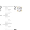 Thumbnail Image 2 of 1.00 CT. T.W. Certified Lab-Created Diamond Solitaire Stud Earrings in 14K Gold (F/SI2)
