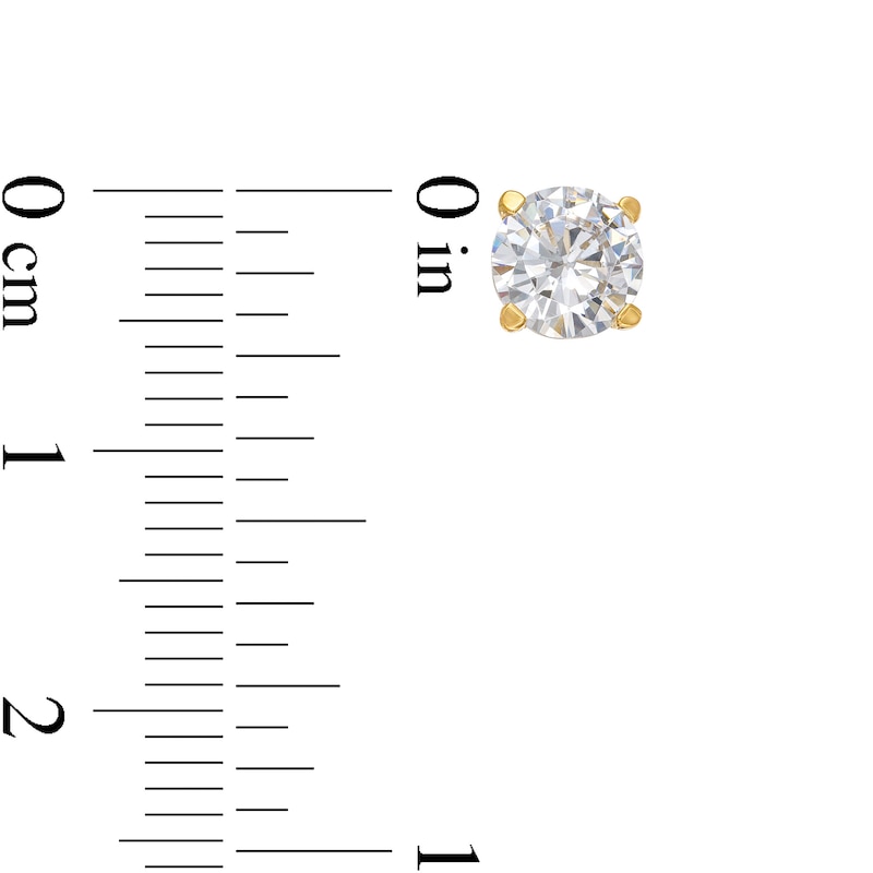 1.00 CT. T.W. Certified Lab-Created Diamond Solitaire Stud Earrings in 14K Gold (F/SI2)