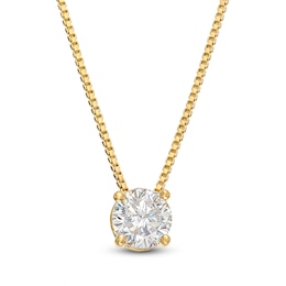 0.50 CT. Certified Lab-Created Diamond Solitaire Pendant in 14K Gold (F/SI2)