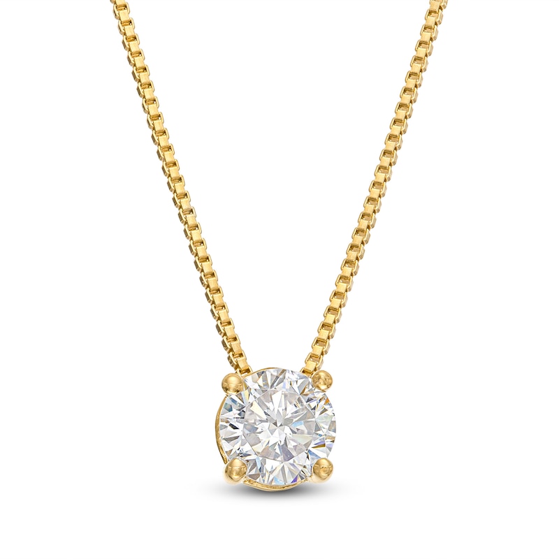 Main Image 1 of 0.50 CT. Certified Lab-Grown Diamond Solitaire Pendant in 14K Gold (F/SI2)