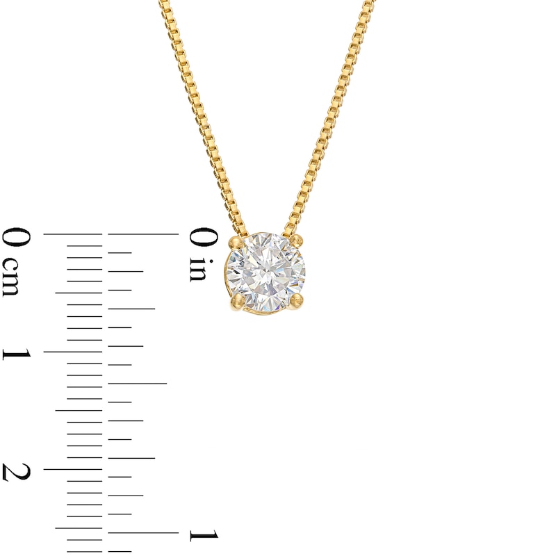 Main Image 4 of 0.50 CT. Certified Lab-Grown Diamond Solitaire Pendant in 14K Gold (F/SI2)