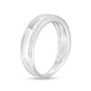 Thumbnail Image 2 of 0.085 CT. T.W. Diamond Single Edge Wedding Band in 10K White Gold