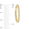 Thumbnail Image 2 of 0.95 CT. T.W. Certified Lab-Created Diamond Hoop Earrings in 14K Gold (F/SI2)