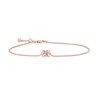 Thumbnail Image 1 of Sideways Oval Morganite Solitaire Bracelet in 10K Rose Gold – 7.5"