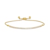Thumbnail Image 1 of 0.95 CT. T.W. Certified Lab-Grown Diamond Bar Bolo Bracelet in 14K Gold (F/SI2) – 9.5"