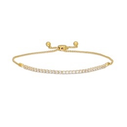 0.95 CT. T.W. Certified Lab-Created Diamond Bar Bolo Bracelet in 14K Gold (F/SI2) – 9.5&quot;